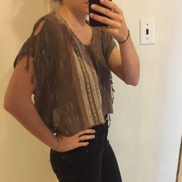 Unique handcrafted Tibetan woven crop top - Picture 6 of 6